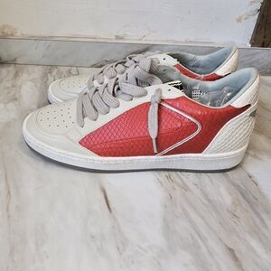 ShuShop Red and White Sneakers